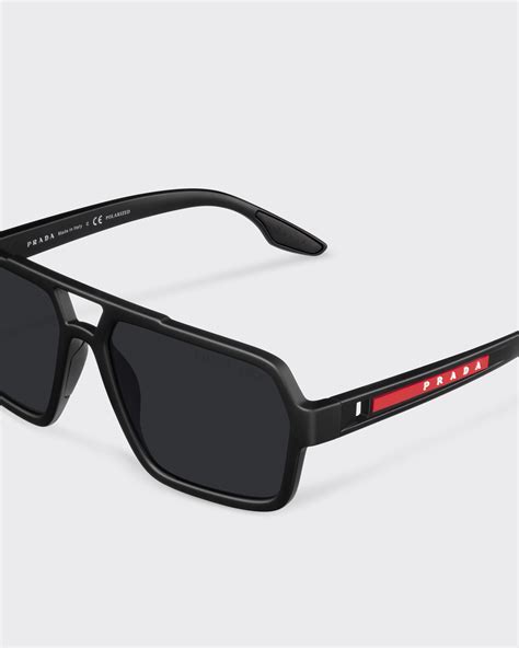 prada sps01x|Lens: Black Linea Rossa Eyewear Collection sunglasses .